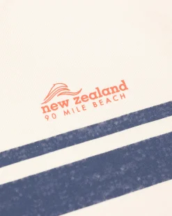 NZA New Zealand Auckland Witte sweater met blauwe streep -