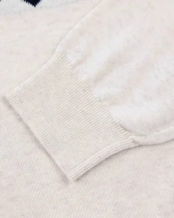 NZA New Zealand Auckland Witte trui met gebreid patroon -