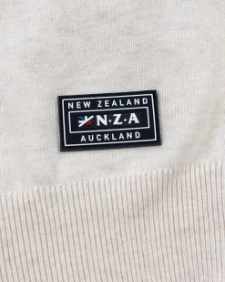 NZA New Zealand Auckland Witte trui met gebreid patroon -