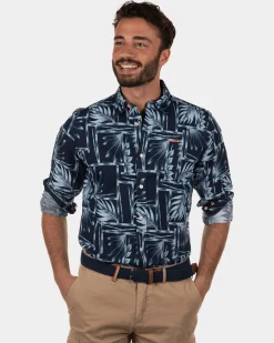 NZA New Zealand Auckland Woodville navy overhemd -