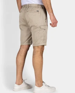 NZA New Zealand Auckland Zandkleurig cargo short met stretch