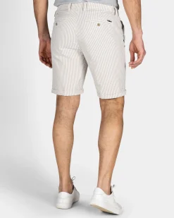NZA New Zealand Auckland Zandkleurig gestreepte chino short