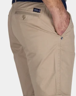 NZA New Zealand Auckland Zandkleurige katoenen chino short