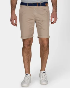 NZA New Zealand Auckland Zandkleurige katoenen chino short